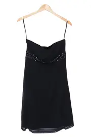 Vorschaubild 1 von Abendkleid Damen Schwarz Elegant Gr. 38/M Party Festlich Pailletten