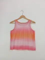 Vorschaubild 2 von Kinder Top Gr. 164 Mehrfarbig Farbverlauf Casual Ärmellos Sommer
