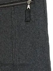 Vorschaubild 2 von Damen A-Linienrock Gr. 38 Grau Wolle Viskose Minirock