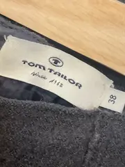 Vorschaubild 6 von Damen A-Linienrock Gr. 38 Grau Wolle Viskose Minirock