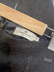 Vorschaubild 5 von Damen A-Linienrock Gr. 38 Grau Wolle Viskose Minirock