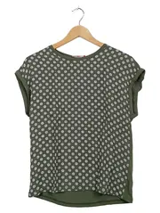 Vorschaubild 1 von Damen T-Shirt Gr. 34/XS Oliv Punkte Viskose Casual