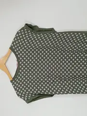 Vorschaubild 3 von Damen T-Shirt Gr. 34/XS Oliv Punkte Viskose Casual