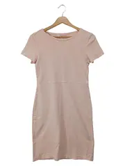 Vorschaubild 1 von Damen Etuikleid 34/XS Beige Baumwolle Kurzarm Business