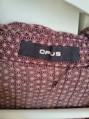 Vorschaubild 4 von Bluse Damen Langarm Braun Grafisch Gr. 38 M Baumwolle Casual