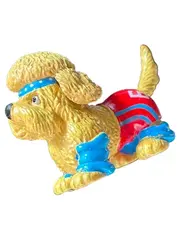 Vorschaubild 1 von Hund Figur Sportoutfit Gelb 3.5 cm Kinder Actionfigur Sammelfigur