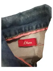 Vorschaubild 2 von Jeansjacke Mädchen Gr. 98 Blau Schmetterling Pailletten