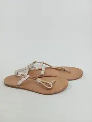 Vorschaubild 2 von Damen Sandalen Gr. 37 Beige Casual Zehentrenner