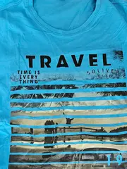 Vorschaubild 6 von Herren T-Shirt Grau Gr. 48/M Casual mit Print