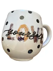Vorschaubild 1 von Kaffeetasse Keramik Weiß Modern Schriftzug Love Yourself 10cm