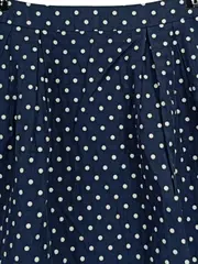 Vorschaubild 2 von Mint & Berry Damen Minirock Gr. 40 Blau gepunktet Freizeit