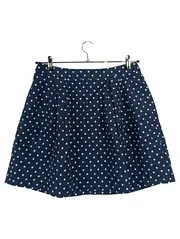 Vorschaubild 1 von Mint & Berry Damen Minirock Gr. 40 Blau gepunktet Freizeit