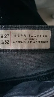 Vorschaubild 2 von Denim Jeans Damen W27/L32 Grau Straight Fit Stretch