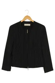 Vorschaubild 1 von Damen Blazer Gr. 38/M Schwarz Gestreift Elegant Business