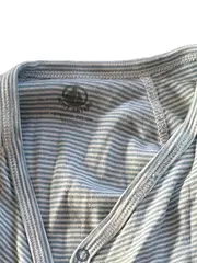 Vorschaubild 3 von Baby Body Langarm Gr. 62-68 Blau Weiß Gestreift Bio-Baumwolle