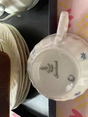 Vorschaubild 5 von Teeservice Gertrud Porzellan Weiß Blumenmuster Klassisch