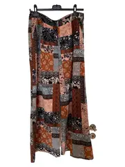 Vorschaubild 2 von Damen Stoffhose Patchwork Boho Gr. 38/M Mehrfarbig
