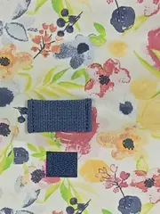 Vorschaubild 3 von Umhängetasche Damen Mehrfarbig Blumenmuster Schultertasche Stoff 30x36cm