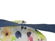 Vorschaubild 5 von Umhängetasche Damen Mehrfarbig Blumenmuster Schultertasche Stoff 30x36cm