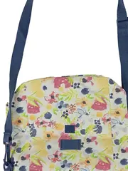 Vorschaubild 2 von Umhängetasche Damen Mehrfarbig Blumenmuster Schultertasche Stoff 30x36cm
