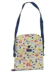 Vorschaubild 1 von Umhängetasche Damen Mehrfarbig Blumenmuster Schultertasche Stoff 30x36cm