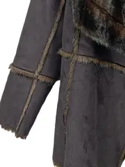 Vorschaubild 4 von Damen Fellmantel Kunstfell Modisch Braun Gr. 40/L