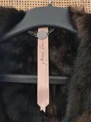 Vorschaubild 5 von Damen Fellmantel Kunstfell Modisch Braun Gr. 40/L