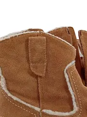 Vorschaubild 4 von Damen Stiefel Braun Gr. 42 Winter Boots Wildleder Fellfutter Casual