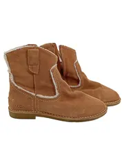 Vorschaubild 1 von Damen Stiefel Braun Gr. 42 Winter Boots Wildleder Fellfutter Casual