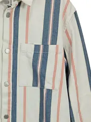 Vorschaubild 3 von Herren Freizeithemd L Gestreift Mehrfarbig Baumwolle