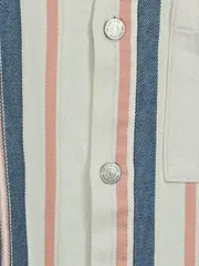 Vorschaubild 2 von Herren Freizeithemd L Gestreift Mehrfarbig Baumwolle