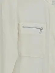 Vorschaubild 2 von Hemdbluse Damen Gr. 36/S Weiß Modern Langarm Bluse