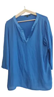 Vorschaubild 1 von Damen Bluse Gr. 40 Blau Casual 3/4-Arm