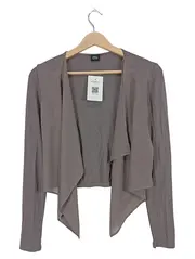 Vorschaubild 1 von Damen Strickjacke Kurzarm Schwarz Gr. 34/XS Elegant Uni