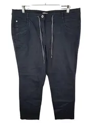 Vorschaubild 1 von Stoffhose Damen Gr. 46 Blau Casual Hose