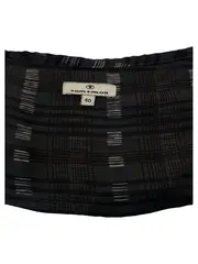 Vorschaubild 2 von Damen Bluse Gr. 40 Kariert Blau Bohemian 3/4-Arm Viskose