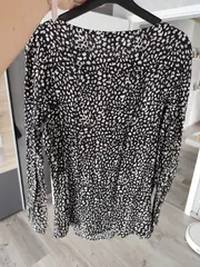 Vorschaubild 2 von Damen Langarmshirt Animal-Print Gr. 36;S Schwarz Viskose