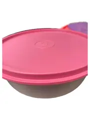 Vorschaubild 1 von Rührschüssel Pink Kunststoff 16cm Uni mit Deckel Praktisch