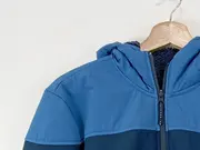 Vorschaubild 2 von Softshelljacke Kinder Gr. 176 Blau Outdoor Kapuzenjacke Übergangsjacke