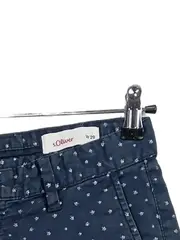 Vorschaubild 3 von Herren Shorts W29 Blau Grafisch Casual Baumwolle Elasthan