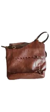 Vorschaubild 3 von Damen Umhängetasche Braun Mittel Alltag Casual Reißverschluss