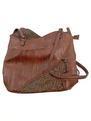 Vorschaubild 1 von Damen Umhängetasche Braun Mittel Alltag Casual Reißverschluss