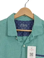 Vorschaubild 3 von Herren Freizeithemd XL Grün Kariert Kurzarm Casual Hemd