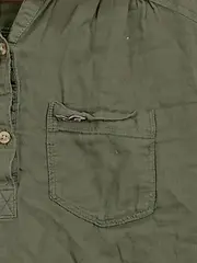 Vorschaubild 3 von Damen Hemdbluse Langarm Oliv Khaki Gr. XS Casual