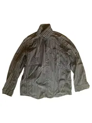 Vorschaubild 1 von Herren Freizeithemd braun gestreift Langarm XL Baumwolle