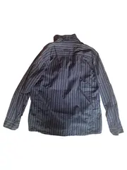 Vorschaubild 2 von Herren Freizeithemd braun gestreift Langarm XL Baumwolle