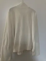 Vorschaubild 2 von TCM Damen Fleecejacke Gr. 40/42 Weiß Blumenstickerei