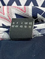 Vorschaubild 4 von Damen Langarmshirt Gr. 42/L Mehrfarbig Geometrisch Casual