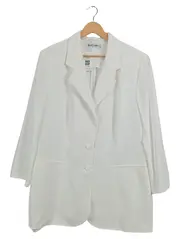 Vorschaubild 1 von Damen Blazer Gr. 46;3XL Weiß Klassisch Büro Elegant