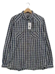 Vorschaubild 1 von Denim Karohemd Herren Langarm Gr. XL Blau Freizeithemd